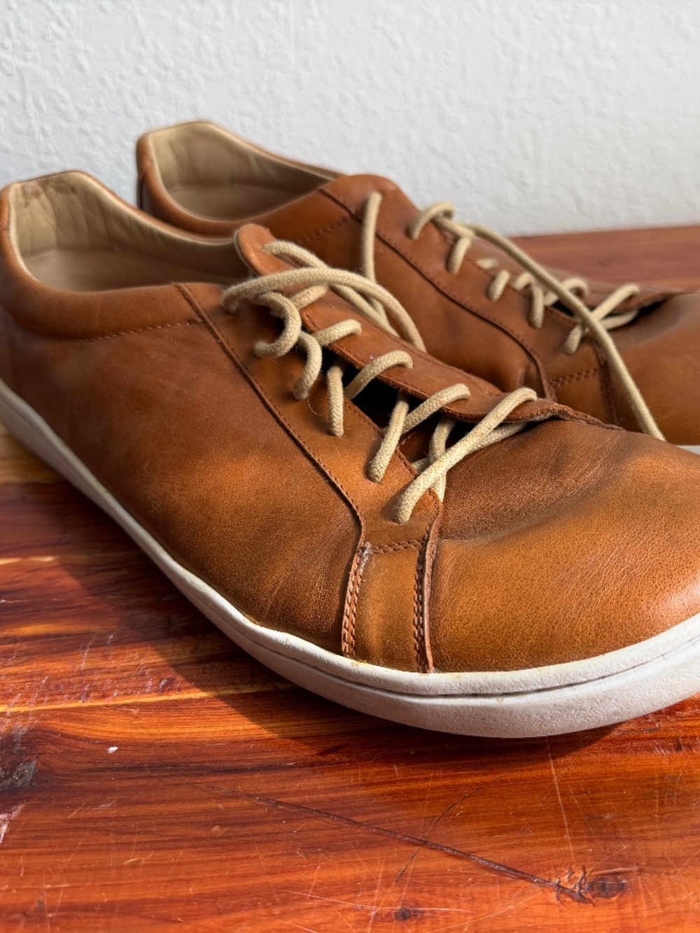 Origo Barefoot Men's Everyday Leather Sneaker Brown Size 13